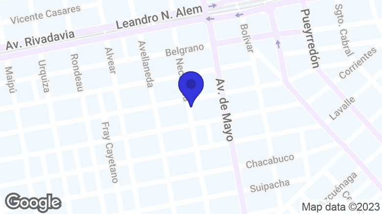 Google map location: Necochea 334, B1704 Ramos Mejía, Provincia de Buenos Aires 