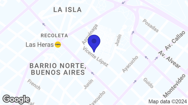 Google map location: Presidente Roberto M Ortiz 1809 