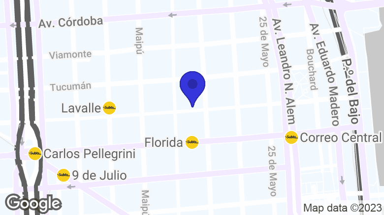 Google map location: Lavalle 545, C1047AAK CABA 