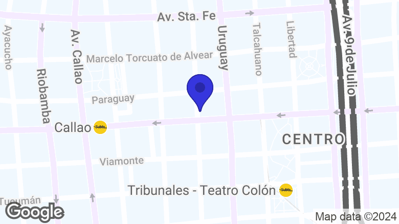 Google map location: Paraná 831, C1055 Cdad. Autónoma de Buenos Aires 