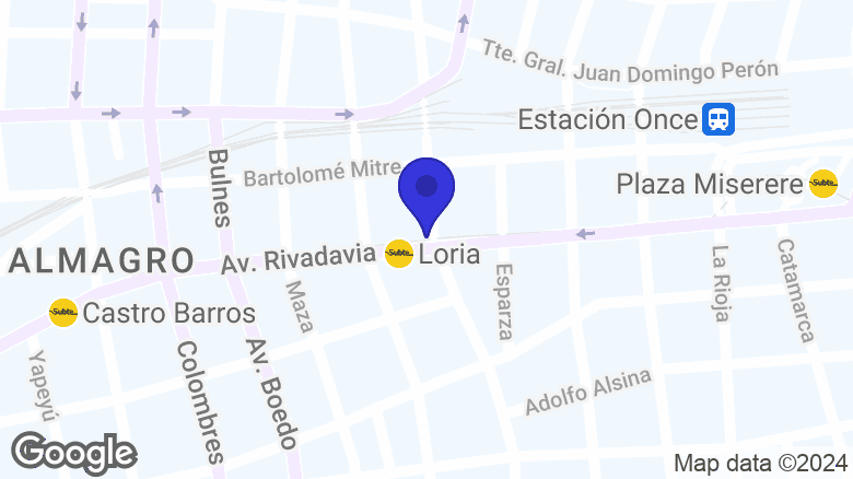 Google map location: Av. Rivadavia 3401, C1203 AAG, Buenos Aires 