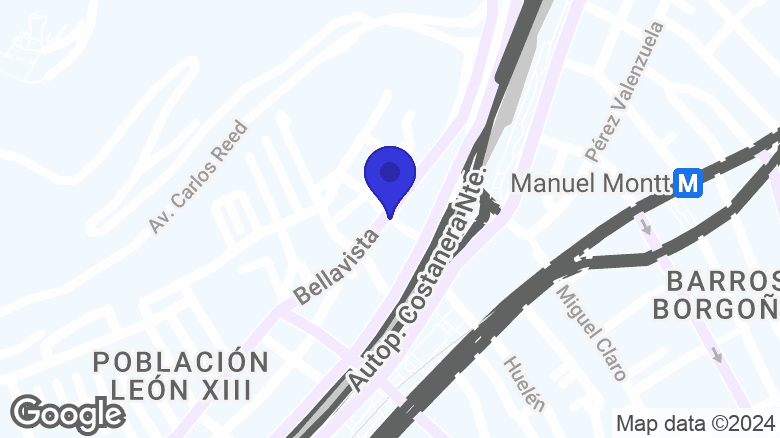 Google map location: Los Piñones 011, 7500000 Providencia, Región Metropolitana 