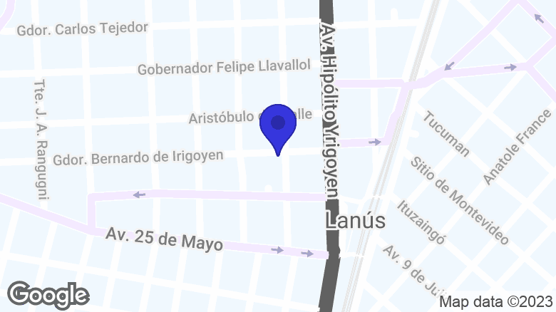 Google map location: E. Del Valle Iberlucea 2905, B1826DTI Lanús, Provincia de Buenos Aires 