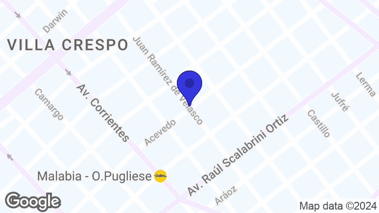 Google map location: Juan Ramírez de Velasco 701, C1414 Cdad. Autónoma de Buenos Aires 