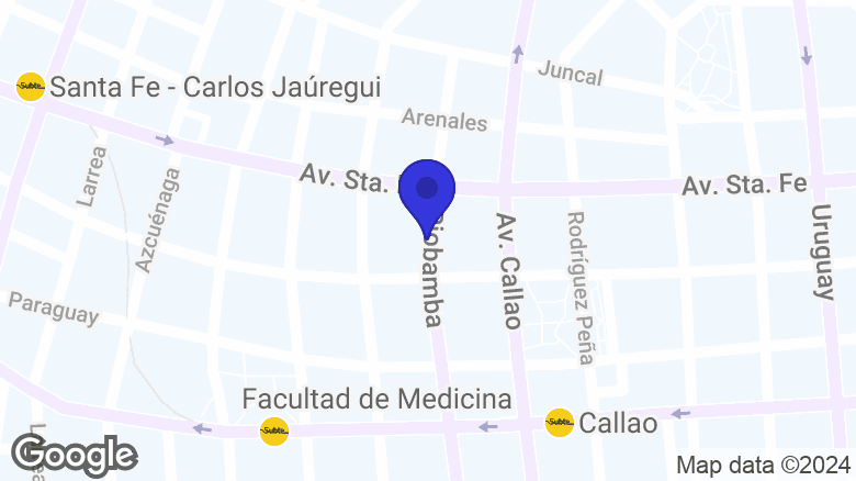 Google map location: Riobamba 1046, C1122 Cdad. Autónoma de Buenos Aires 