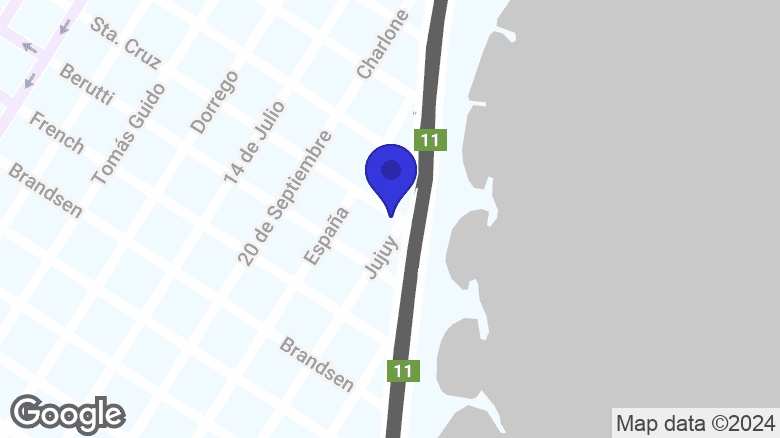 Google map location: Sta. Cruz 3410, B7600 Mar del Plata, Provincia de Buenos Aires 