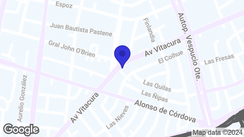 Google map location: Av Vitacura 3859, 7630358 Vitacura, Región Metropolitana 