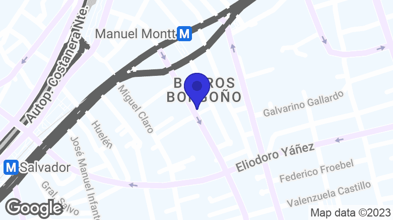 Google map location: Av. Manuel Montt 284, 7500591 Providencia, Región Metropolitana, Chile 