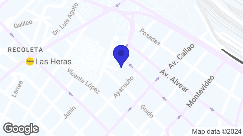 Google map location: Pres. Roberto M. Ortiz 1865, C1113 Cdad. Autónoma de Buenos Aires 