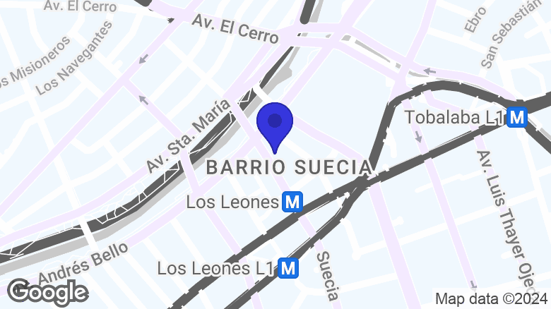 Google map location: Suecia 0155, local 0167, 7510602 Providencia, Región Metropolitana 