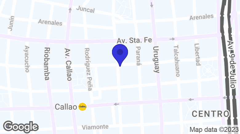 Google map location: Marcelo Torcuato de Alvear 1600, C1060 CABA 