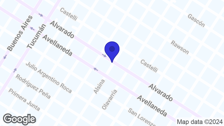 Google map location: Alvarado 1502, B7602HGF Mar del Plata, Provincia de Buenos Aires 