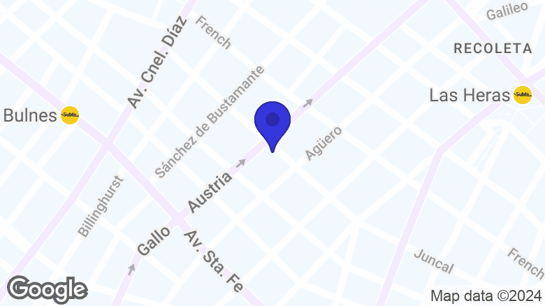 Google map location: Juncal 2772, C1425 Cdad. Autónoma de Buenos Aires 