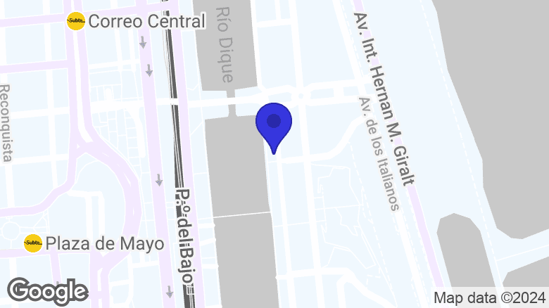 Google map location: Olga Cossettini 791, Buenos Aires 