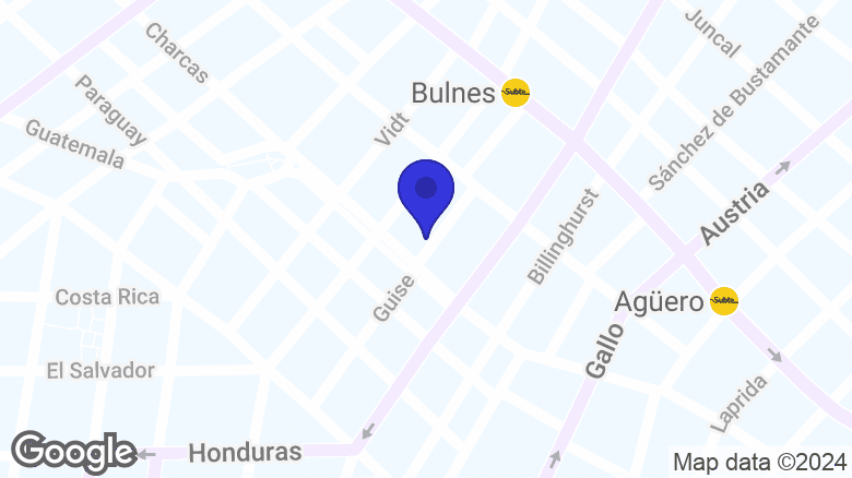 Google map location: Guise 1924, 1172 Cdad. Autónoma de Buenos Aires 