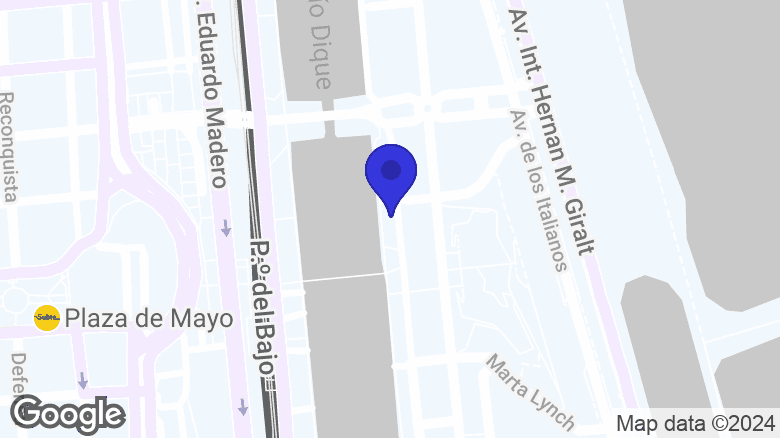 Google map location: Olga Cossettini 851, C1107 Buenos Aires 